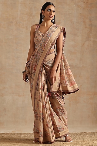 Being Kota Jaal Digital Printed Saree Set by Samvrih