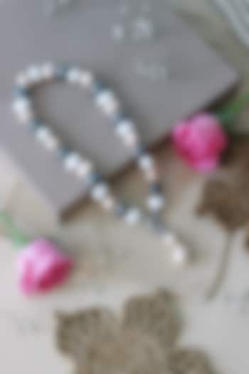 Purple & Grey Pearl Necklace by Tsera World at Pernia's Pop Up Shop