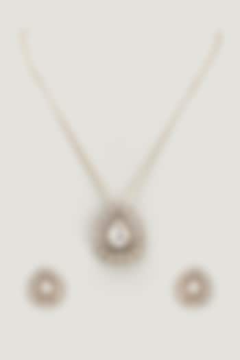 Kundan Polki Pendant Necklace Set by Tsera World