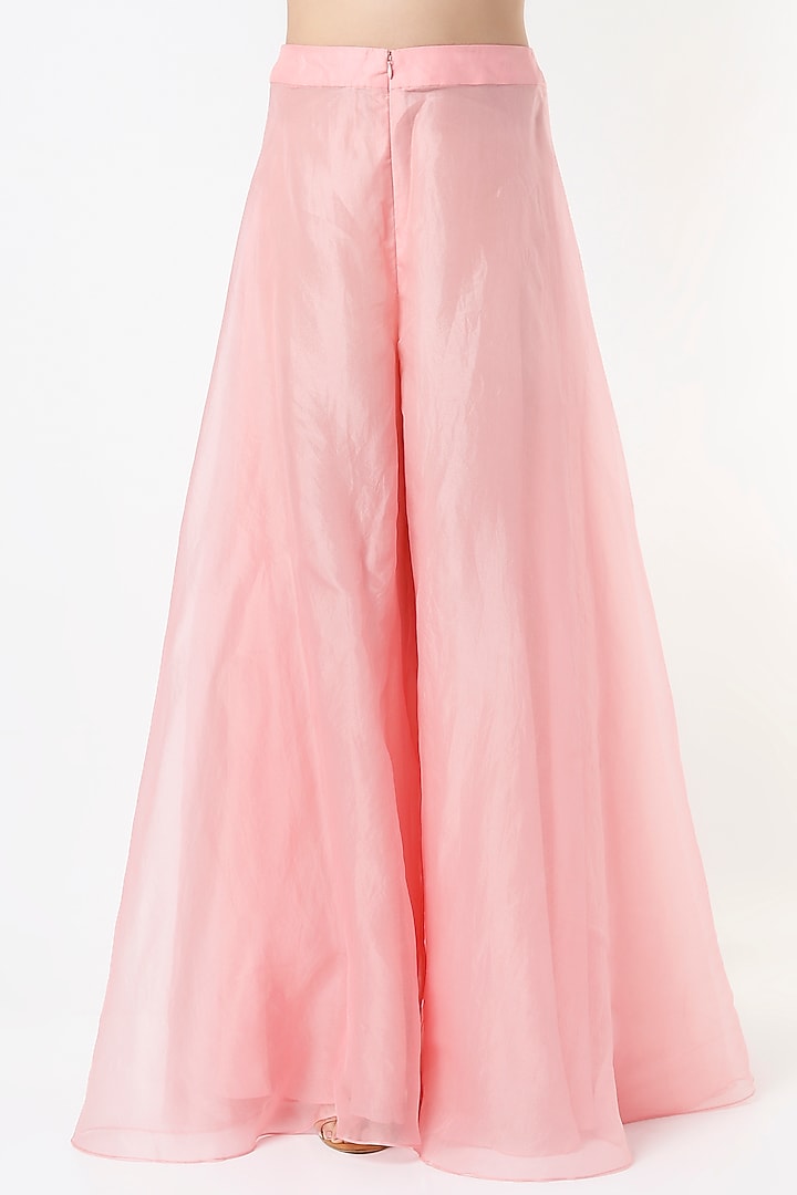 Blush Pink Hand Embroidered Jacket Set by Sana Barreja at Pernia's Pop Up Shop