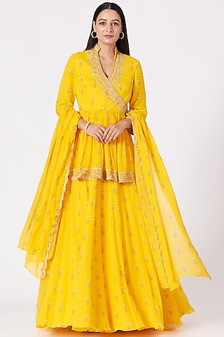 Sana - Hand Embroidered Lehenga Set