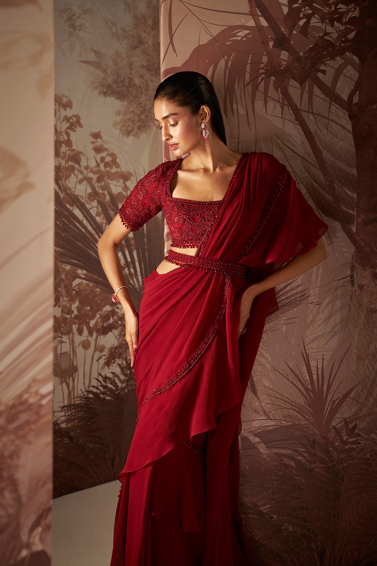 Wear Pre-stitched Sarees With Skirt - Shivani Blog