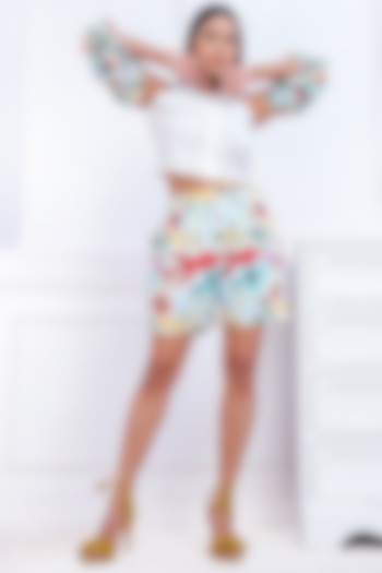 Multi-Colored Printed Co-Ord Set by Saangi
