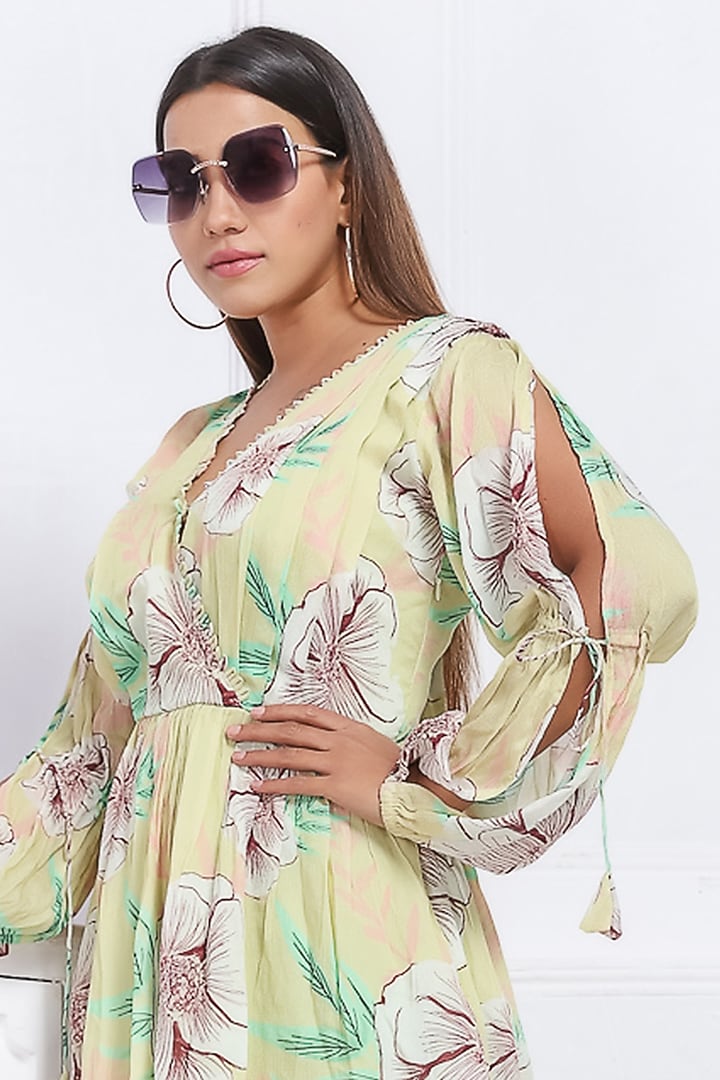 Lemon Chinon Summer Dress by Saangi at Pernia's Pop Up Shop