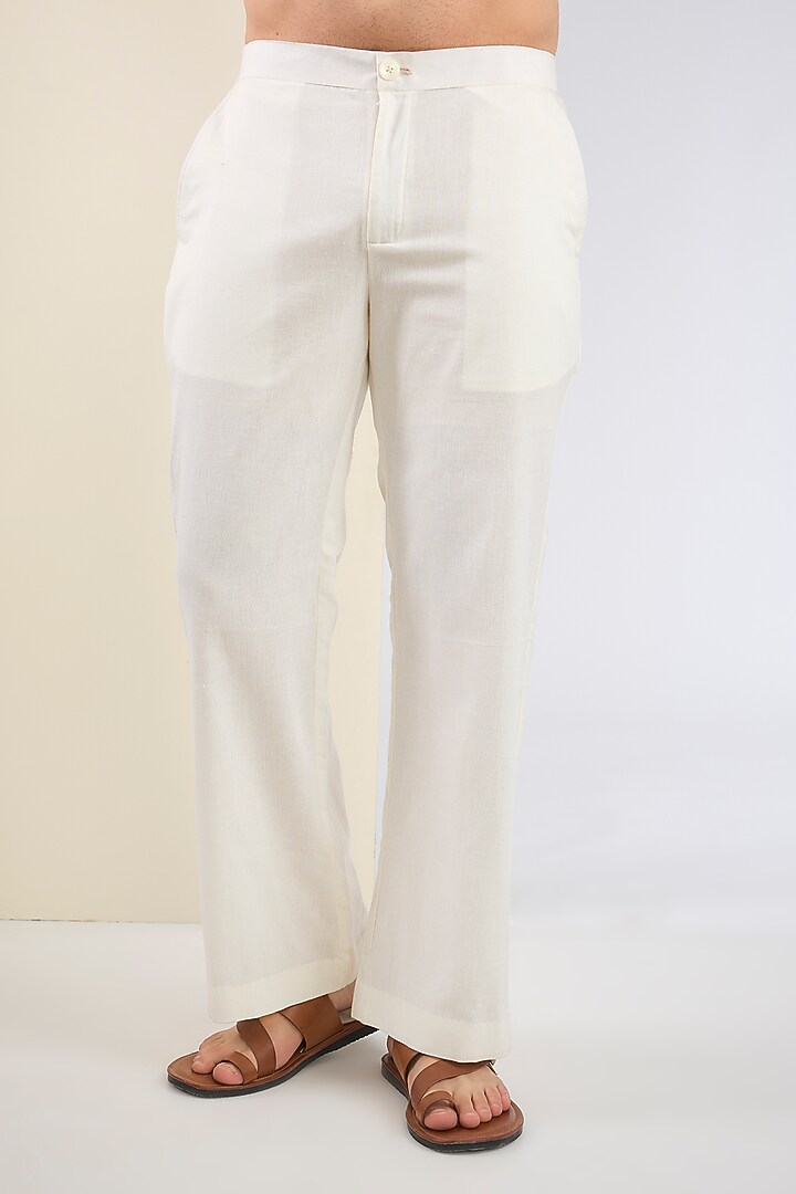 White Cotton Thread Embroidered Co-Ord Set by SANCHIT SHARMA at Pernia's Pop Up Shop