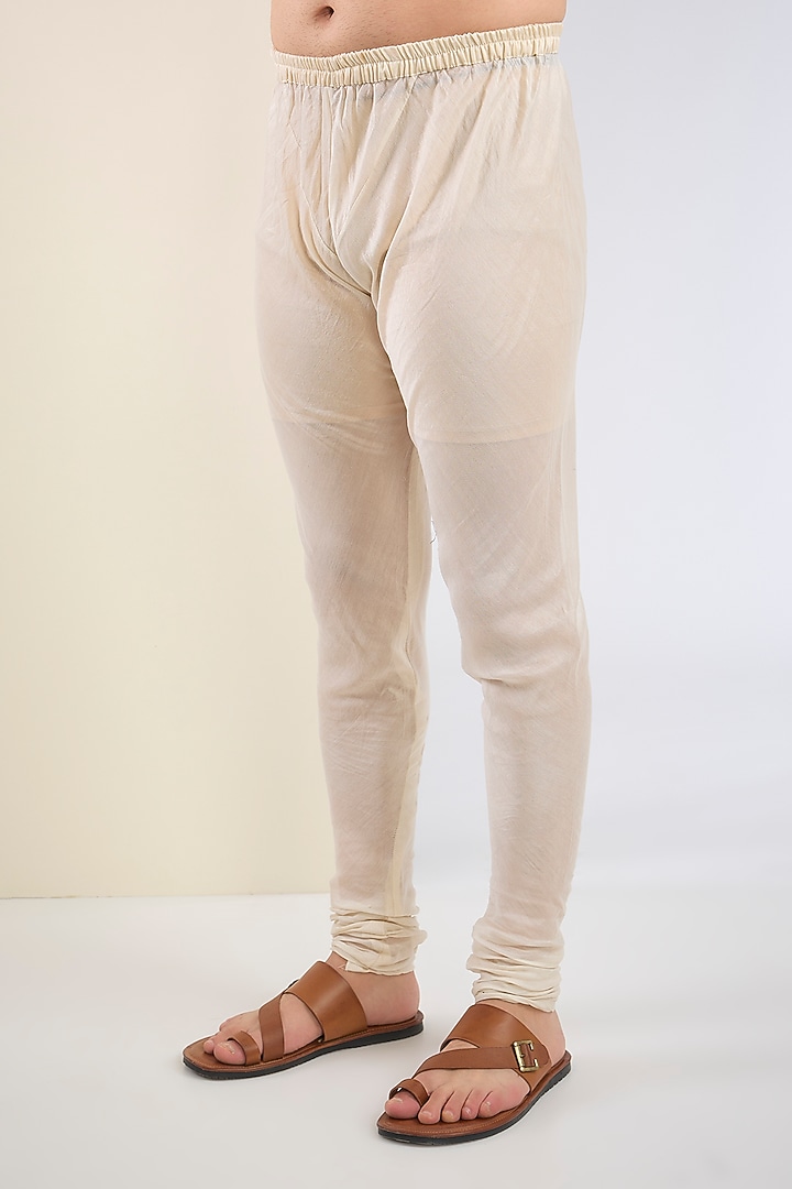 Ivory Silk Angrakha Kurta Set by SANCHIT SHARMA at Pernia's Pop Up Shop