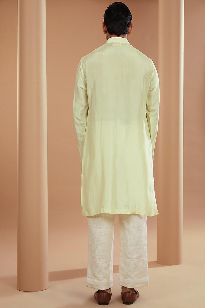 Mint Green Silk Wedding Indowestern Jacket Set by SANCHIT SHARMA at Pernia's Pop Up Shop