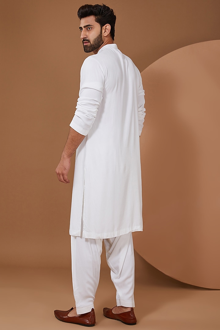 Pink Cotton Khadi Wedding Indowestern Set by SANCHIT SHARMA at Pernia's Pop Up Shop