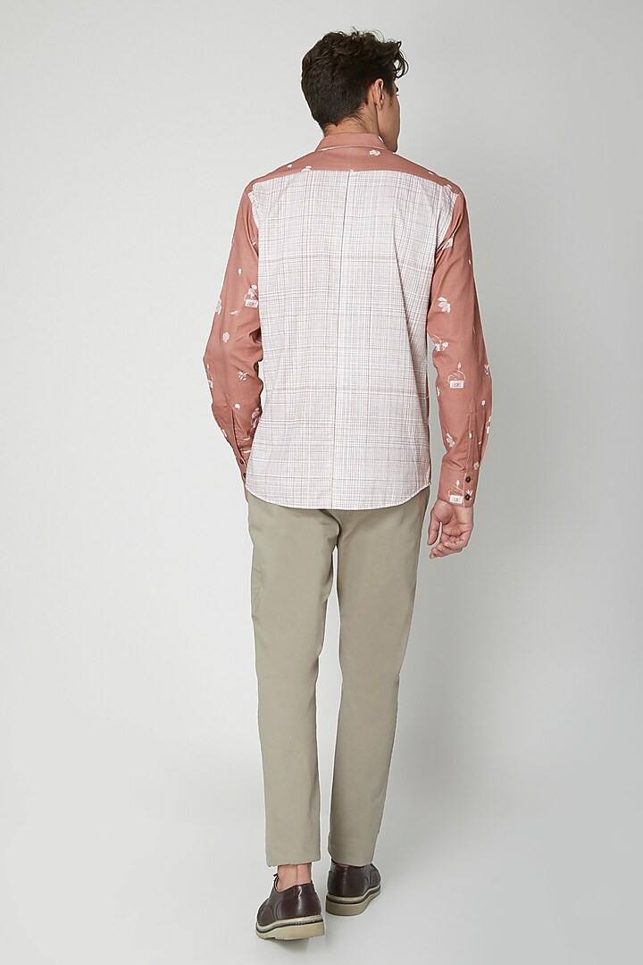 Copper Detailed Floral Party Wear Shirt by Sneha Arora Men at Pernia's Pop Up Shop