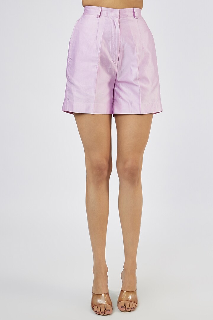 Purple & Pink Ombre Pure Silk Co-Ord Set by Sar kandy at Pernia's Pop Up Shop