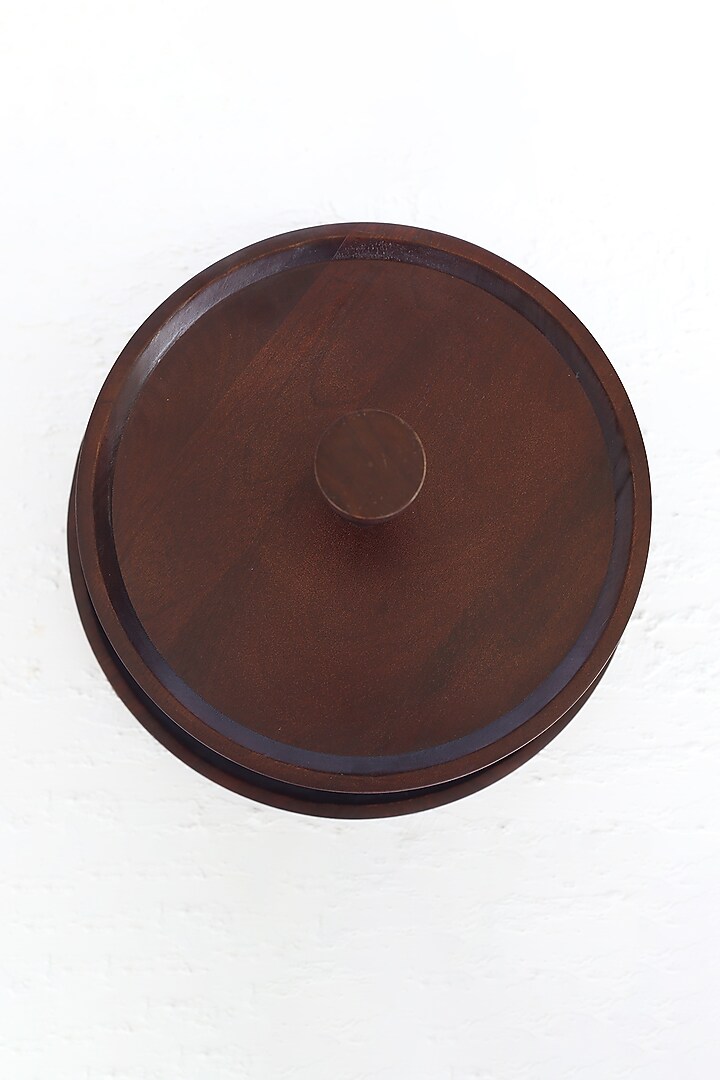 Walnut Polished Mango Wood Tiered Stand by Sashays at Pernia's Pop Up Shop