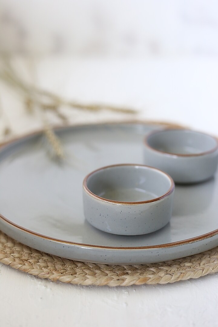Grey Cinder Ceramic Dinner Plate by Sashays at Pernia's Pop Up Shop