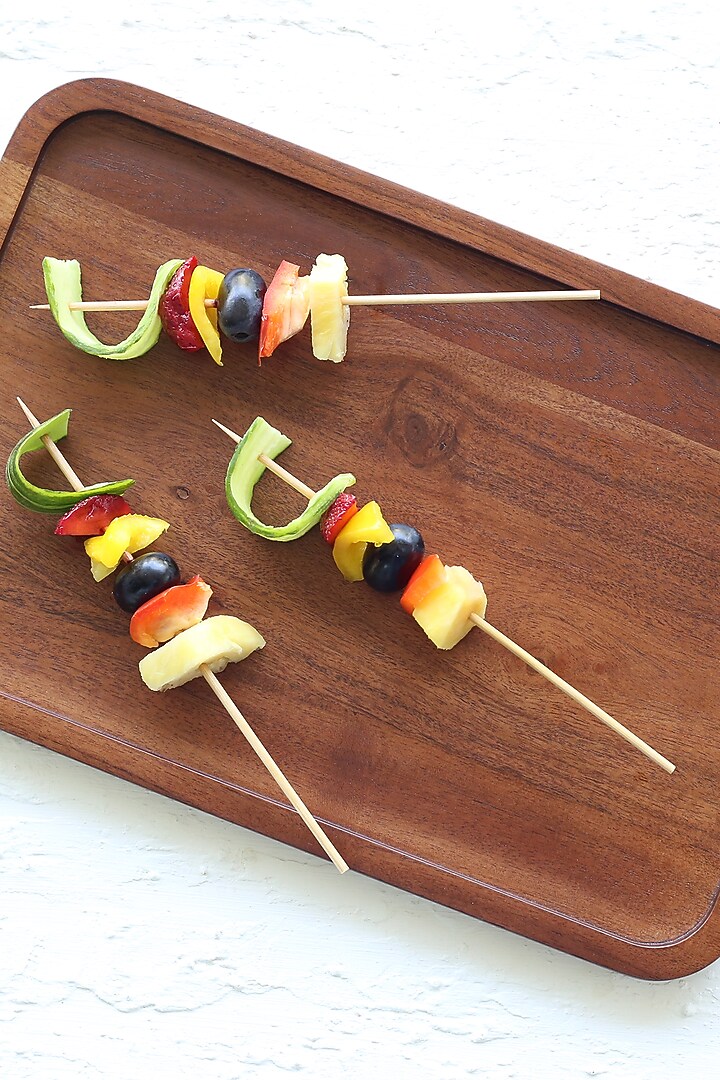 Walnut Polished Mango Wood Serving Platter (Set of 2) by Sashays at Pernia's Pop Up Shop