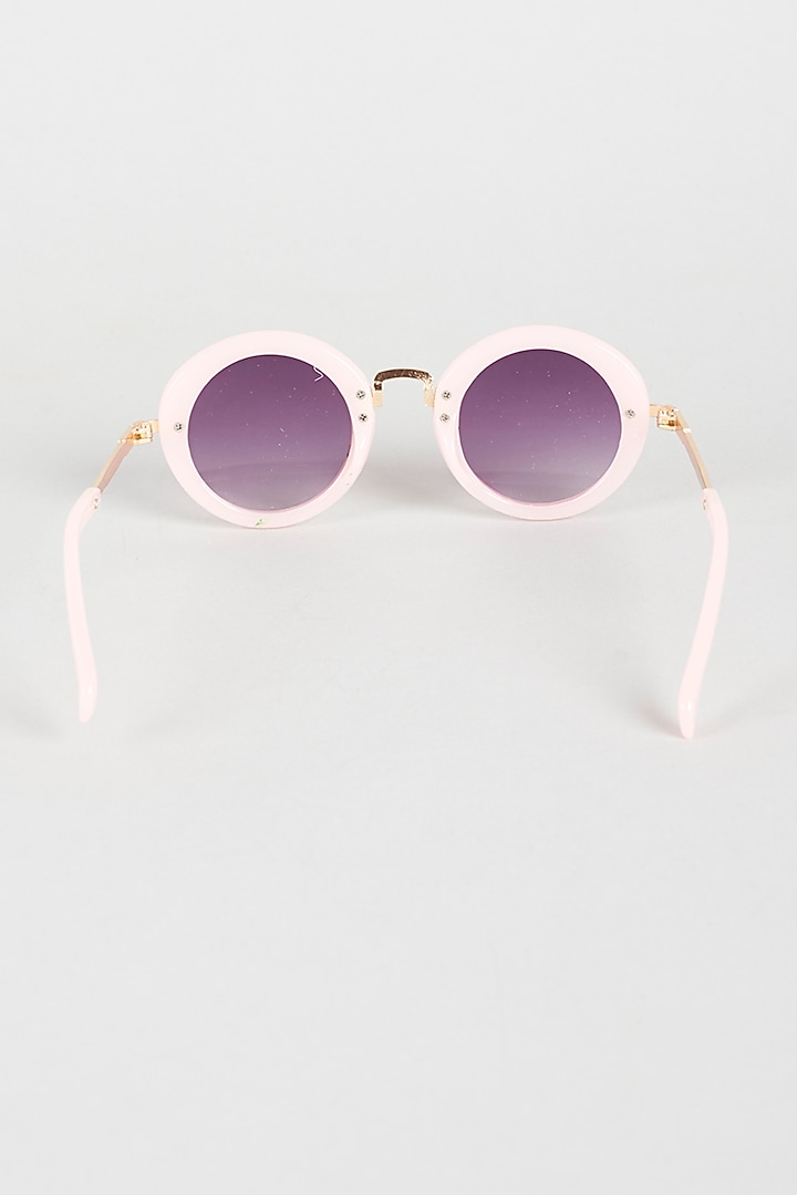 Blush Pink Round Sunglasses For Girls by Sassy Kids at Pernia's Pop Up Shop