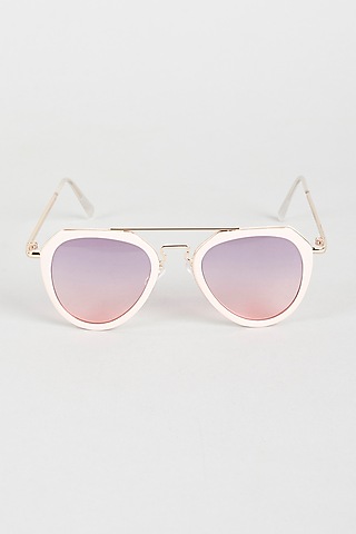 Blush Pink Aviator Sunglasses For Girls by Sassy Kids