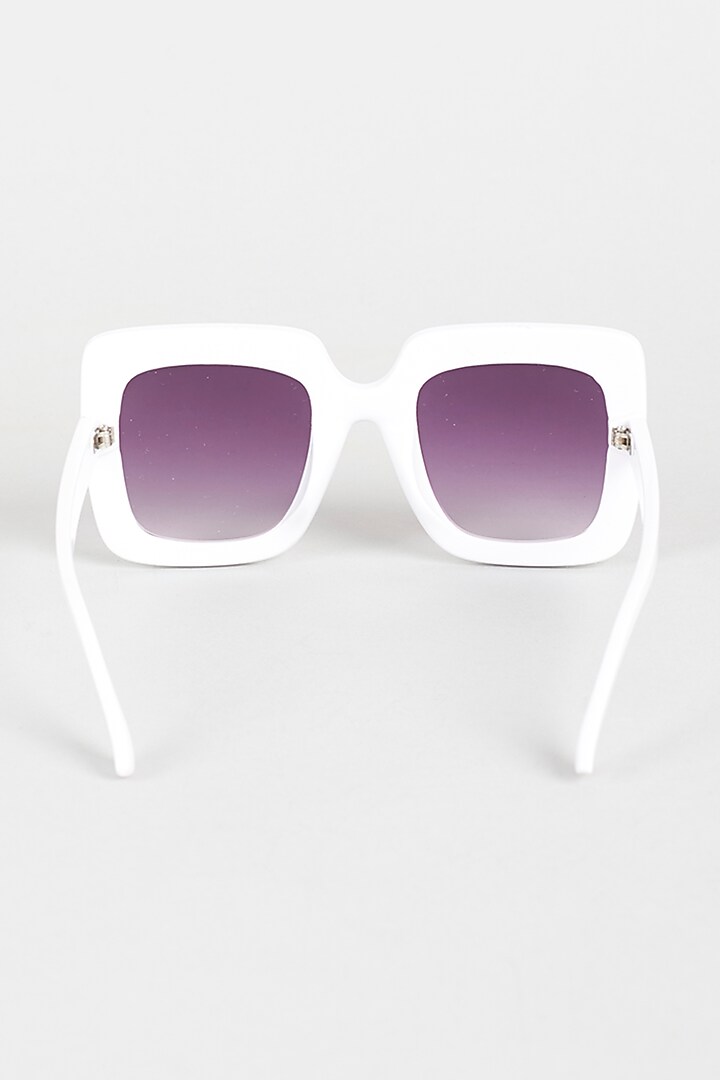 White Studded Sunglasses For Girls by Sassy Kids at Pernia's Pop Up Shop