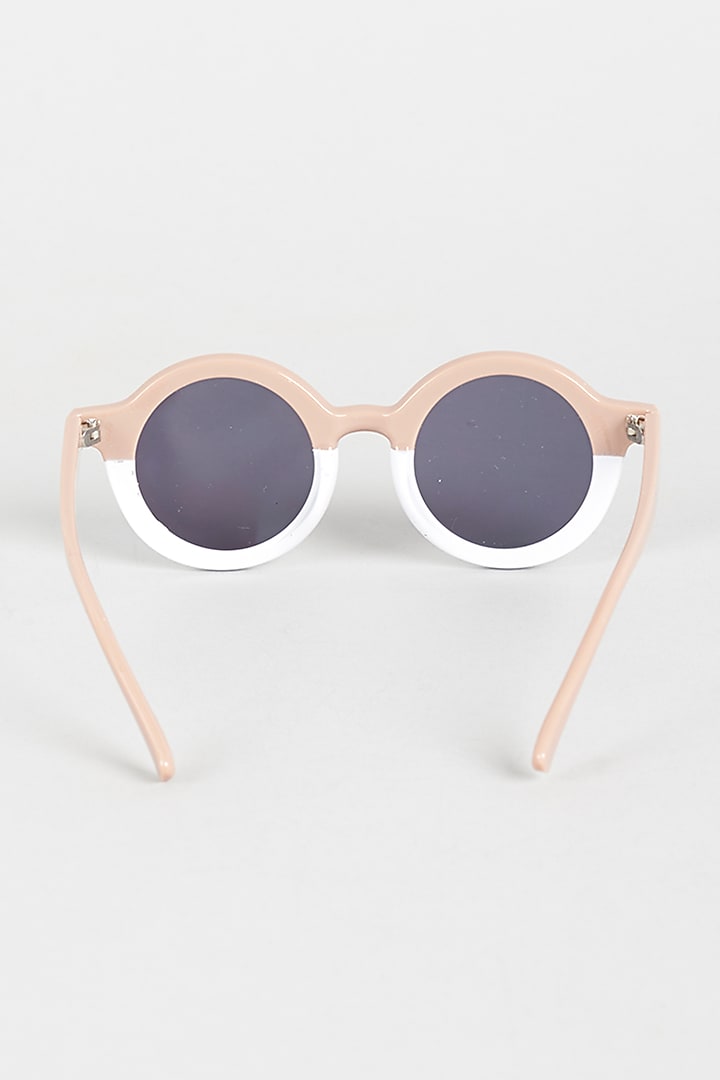 Coffee & White Sunglasses For Girls by Sassy Kids at Pernia's Pop Up Shop