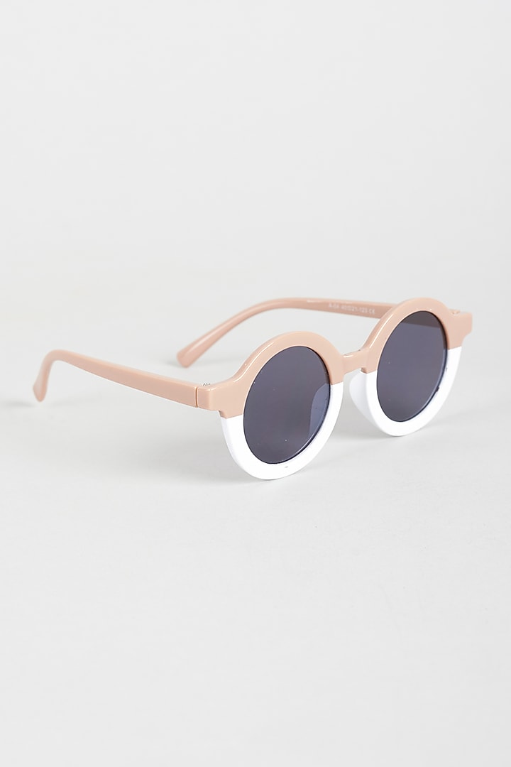 Coffee & White Sunglasses For Girls by Sassy Kids at Pernia's Pop Up Shop