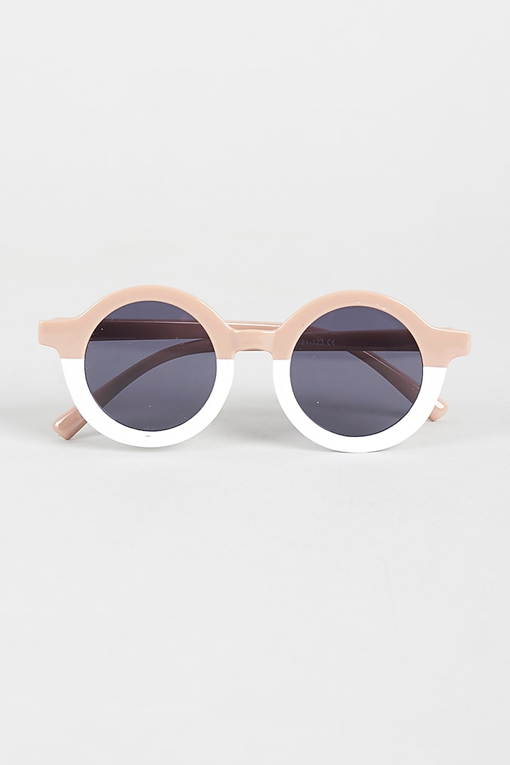 Coffee & White Sunglasses For Girls by Sassy Kids at Pernia's Pop Up Shop