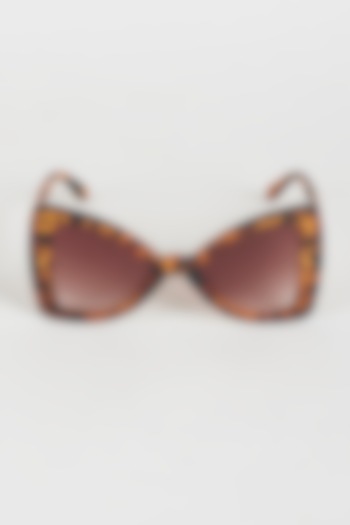 Dark Brown Bow Leopard Sunglasses For Girls by Sassy Kids
