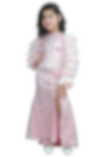 Pink Sequins Gown For Girls by Sassy Kids