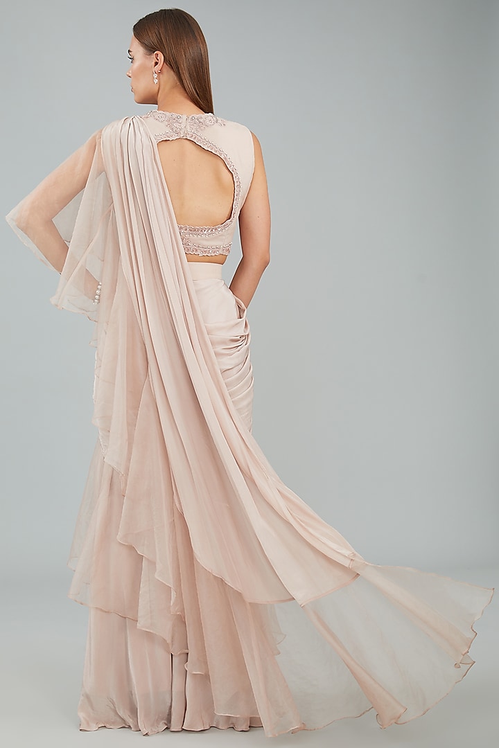 Nude Drape Saree