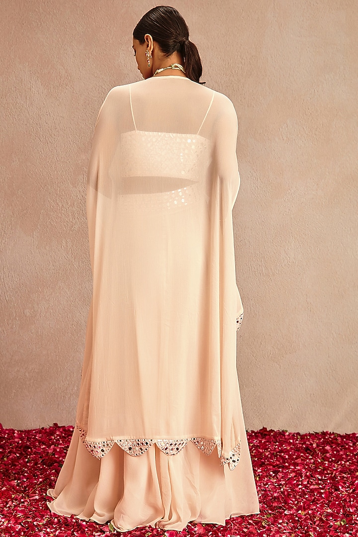 Old Rose Pink Embroidered Wedding Lehenga Set by Samatvam By Anjali Bhaskar at Pernia's Pop Up Shop
