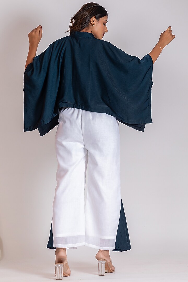 White Linen Blend Co-Ord Set by Savaaya at Pernia's Pop Up Shop