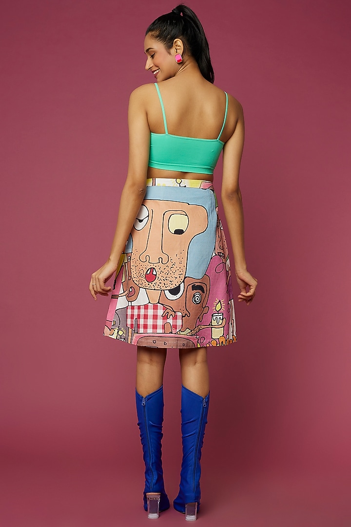 Multi-Coloured Printed Skirt by SAZO at Pernia's Pop Up Shop