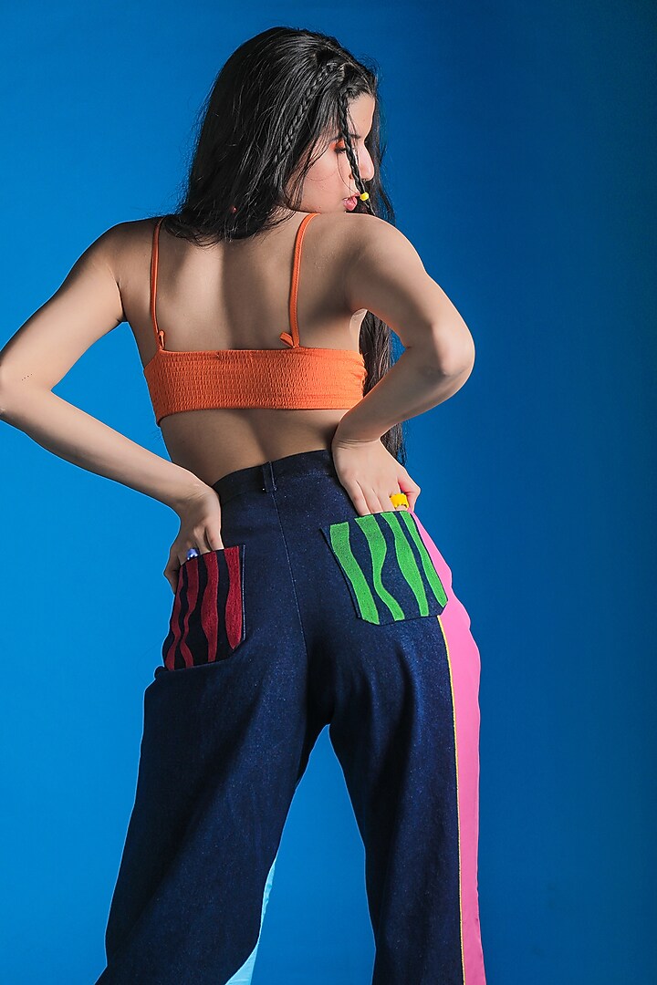 Multi-Colored Embroidered Pants by SAZO at Pernia's Pop Up Shop