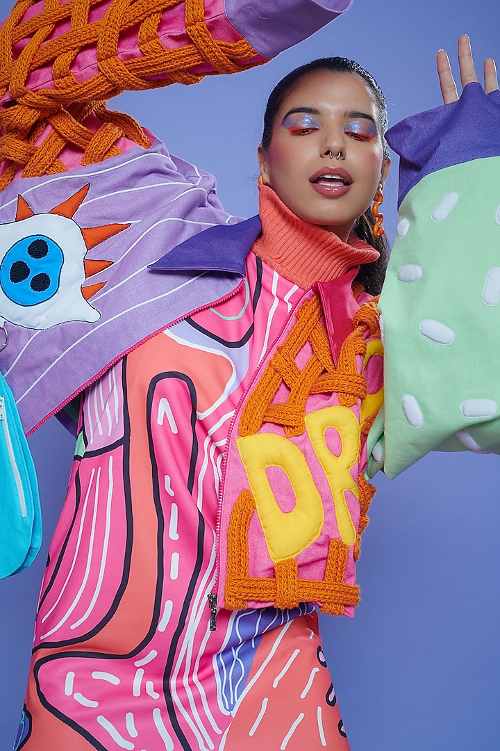 Multi-Colored Embroidered Jacket by SAZO at Pernia's Pop Up Shop