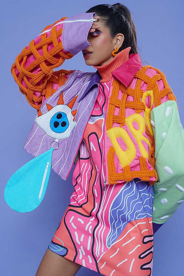 Multi-Colored Embroidered Jacket by SAZO at Pernia's Pop Up Shop
