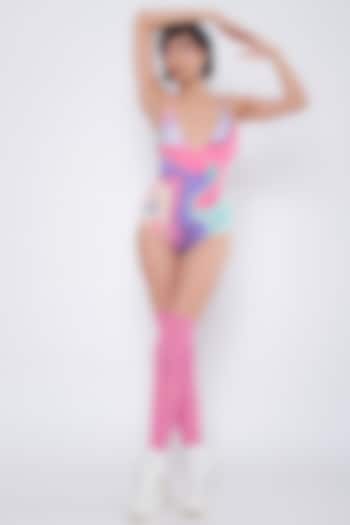 Multi-Colored Digital Printed Swimsuit by SAZO