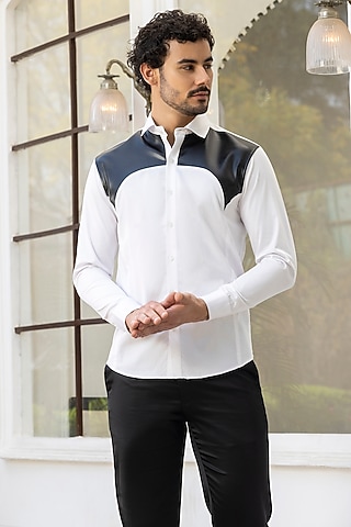 Ivory Giza Cotton Shirt by Sazvit