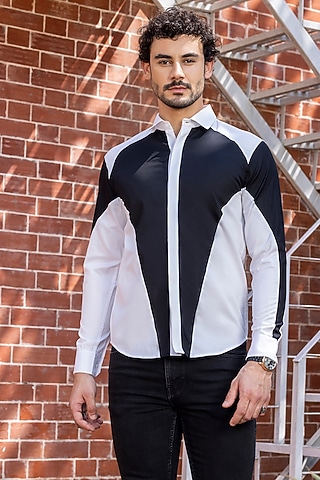 White Giza Cotton Shirt by Sazvit