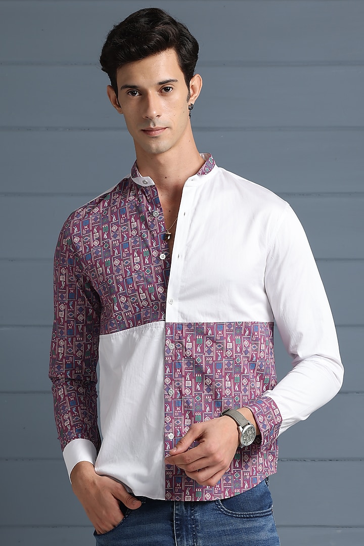 White Giza Cotton Shirt by Sazvit