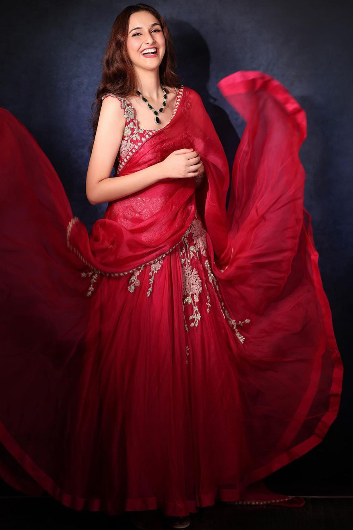 Fuchsia Embroidered Bridal Lehenga Set by Bhumika Sharma at Pernia's Pop Up Shop