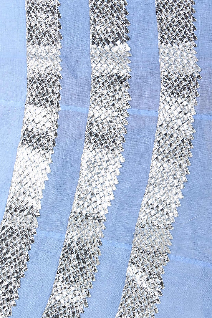 Light blue gota patti work kurta and skirt set available only at Pernia's Pop Up Shop.