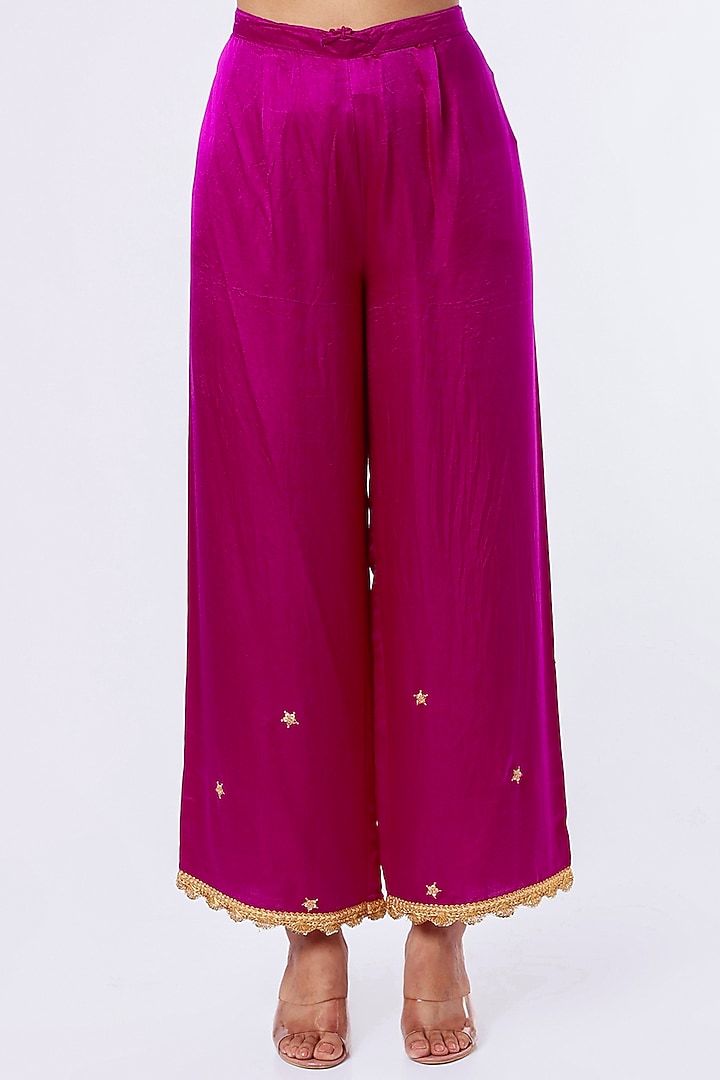 Lime Green Gajji Silk Kurta Set by Sangeeta Kilachand at Pernia's Pop Up Shop