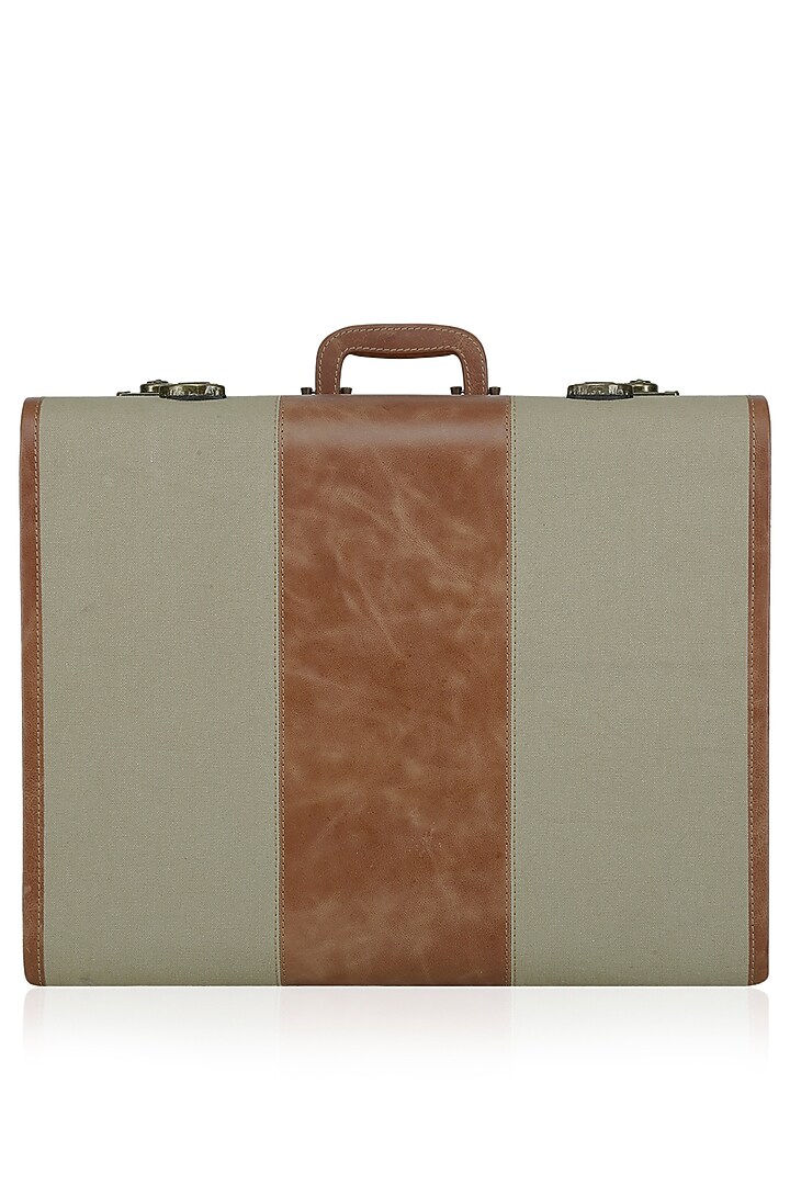 Samant Chauhan presents Beige and tan striped solid trunk available only at Pernia's Pop Up Shop.