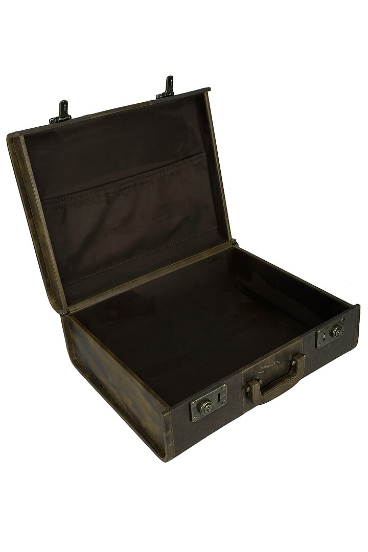 Samant Chauhan presents Brown striped solid trunk available only at Pernia's Pop Up Shop.