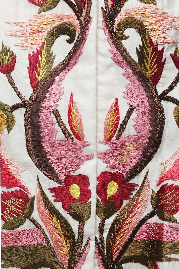 Off white embroidered off shouder gown available only at Pernia's Pop Up Shop.
