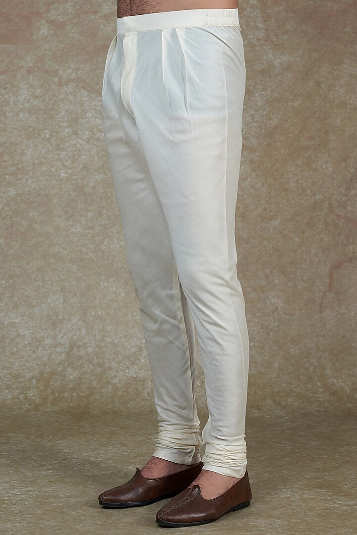 Beige Silk Cotton Patch Work Kurta Set by ALOUKIK at Pernia's Pop Up Shop