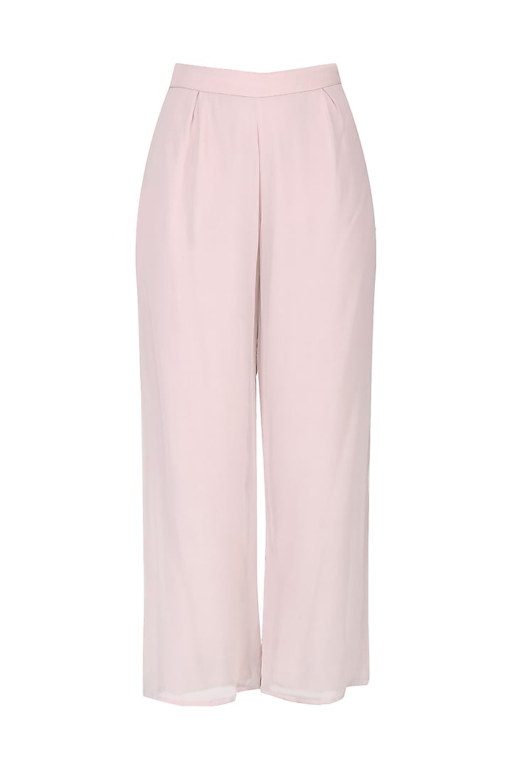 Light lilac lucknowi embroidered cape and pants set available only at Pernia's Pop Up Shop.