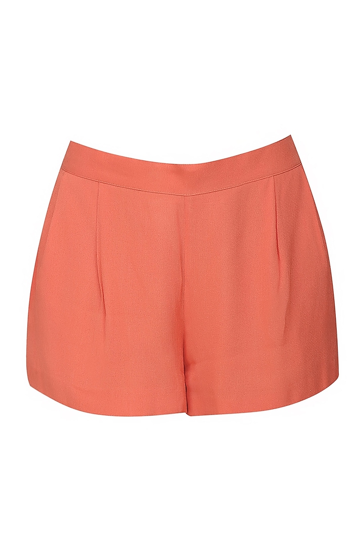 Samatvan presents ORANGE EMBELLISHED TOP & SHORTS available only at Pernia's Pop Up Shop