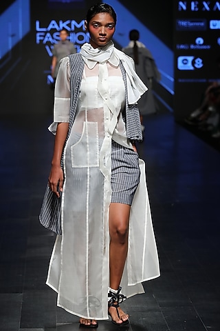 Grey Asymmetric Shrug by Sayantan Sarkar
