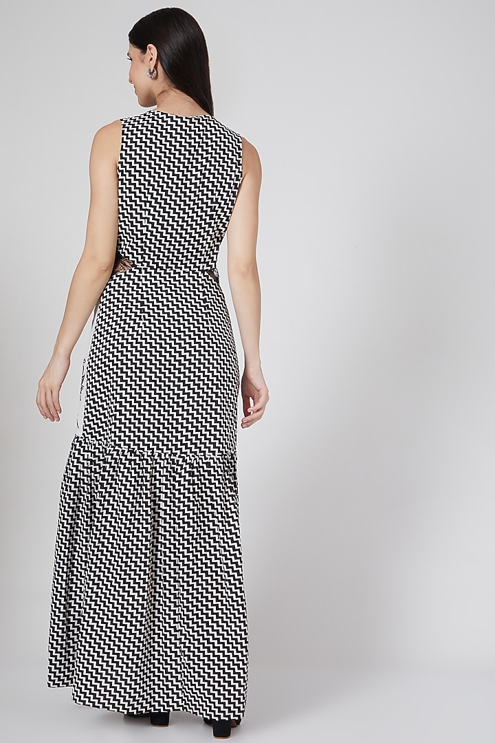 White Embroidered & Printed Shirt Maxi Summer Dress by Saaj By Ankita at Pernia's Pop Up Shop