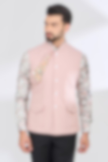 Pink Italian Fabric Bundi Jacket by SBJ