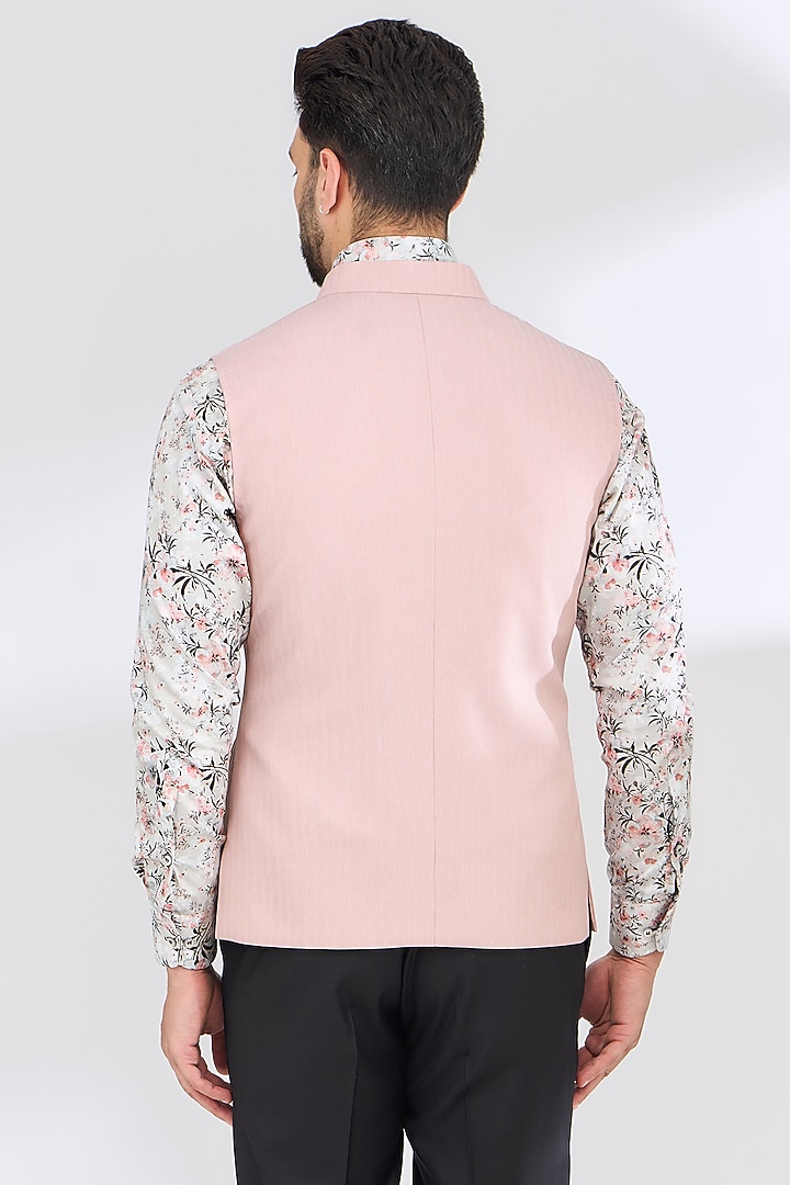 Pink Italian Fabric Bundi Jacket by SBJ at Pernia's Pop Up Shop