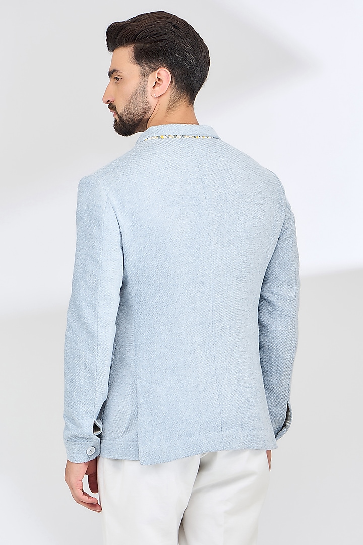 Grey Italian Fabric Safari Jacket by SBJ at Pernia's Pop Up Shop
